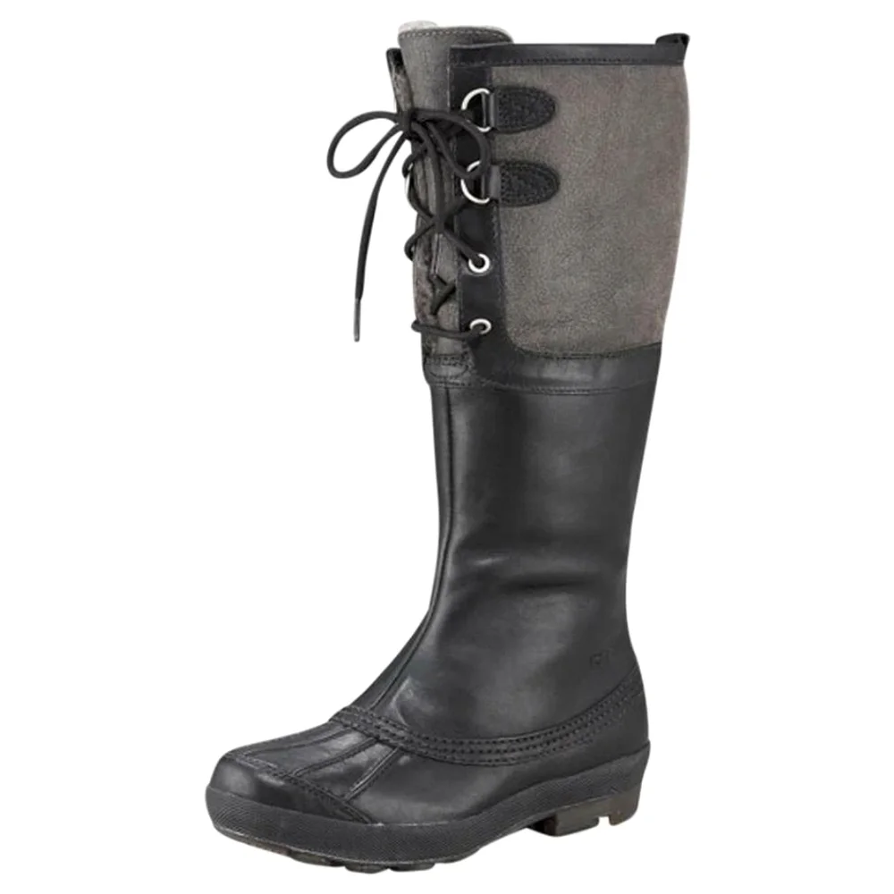 🆕UGG Belcloud Duck Boots Black Waterproof Size 8.5 Hiking Gorpcore Winter Boots